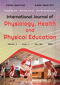 International Journal of Physiology, Health and Physical Education Cover Page